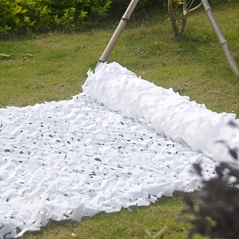 Hunting Outdoor Decor - 迷彩ネット二重層白迷彩屋外日よけキャンプ戦術狩猟パーティー装飾サンシェード