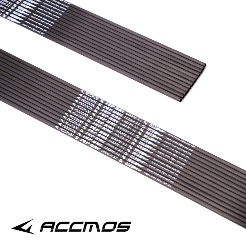Arrow Carbon Shaft - 6pc/12pc ID3.2mm 40T カーボンファイバー矢シャフト矢筒 スパイン350/400/450/500/550/600/650/700/750/800/850/900/1000 アーチェリー用