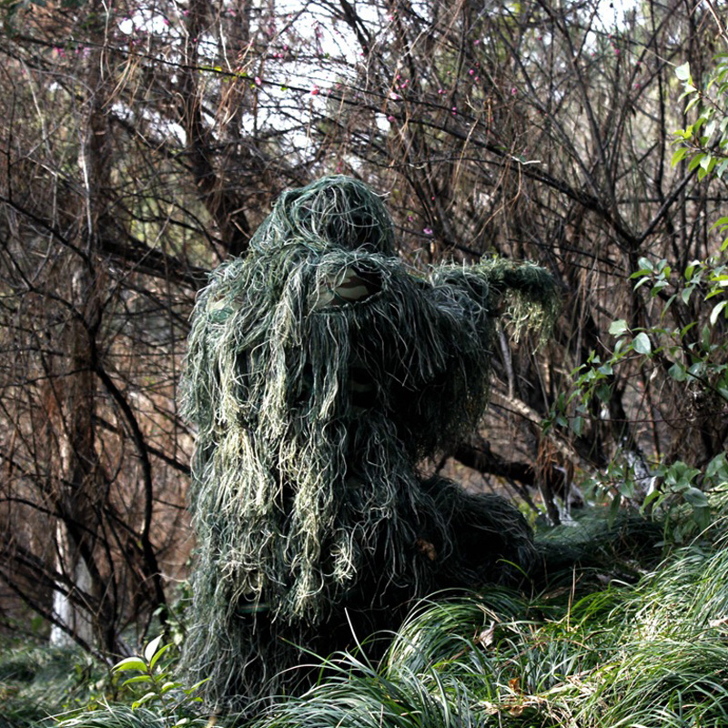 Ghillie Suit Woodland - Ophidian 大人子供用迷彩スーツ 3D 草 Ghillie スーツ