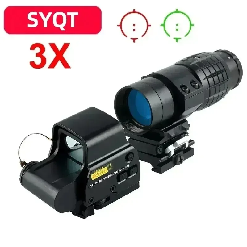 Outdoor Hunting Range - 558 ホログラフィック スコープ 558+3x 戦術光学照準器 フリップアップ付き