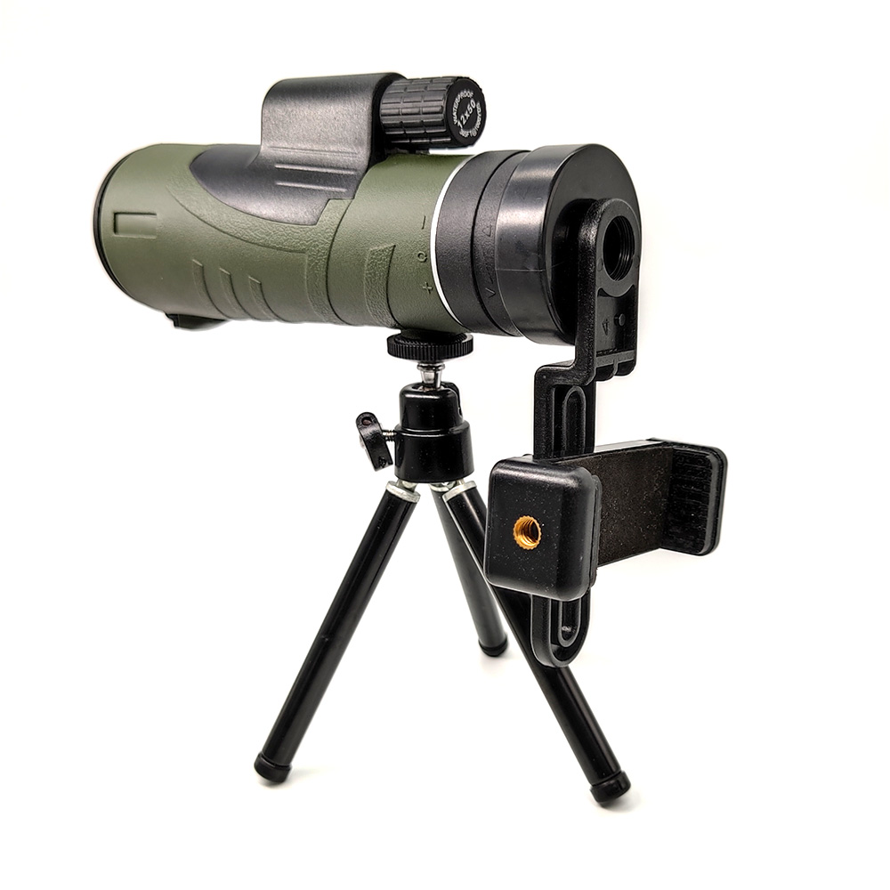 Hunting Outdoor Day - 80x100 HD 単眼望遠鏡長距離ポータブル昼/夜間視力キャンプ三脚電話クリップ屋外狩猟望遠鏡
