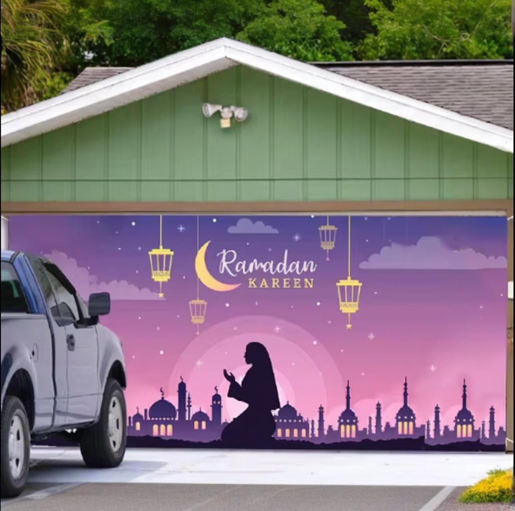 Hunting Outdoor Decor - ガレージのドアパネルの背景、ウールのベビーハンティングタイツ、ホリデーパーティーの装飾、屋外のシーンのレイアウト、布を貸しました