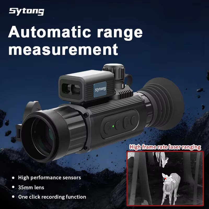 Rangefinder Laser Hunting - AM06-35LRF 10000J 耐衝撃サーマルイメージャー ハンティング用 1000mレーザー距離計付き サーマルカメラ単眼鏡