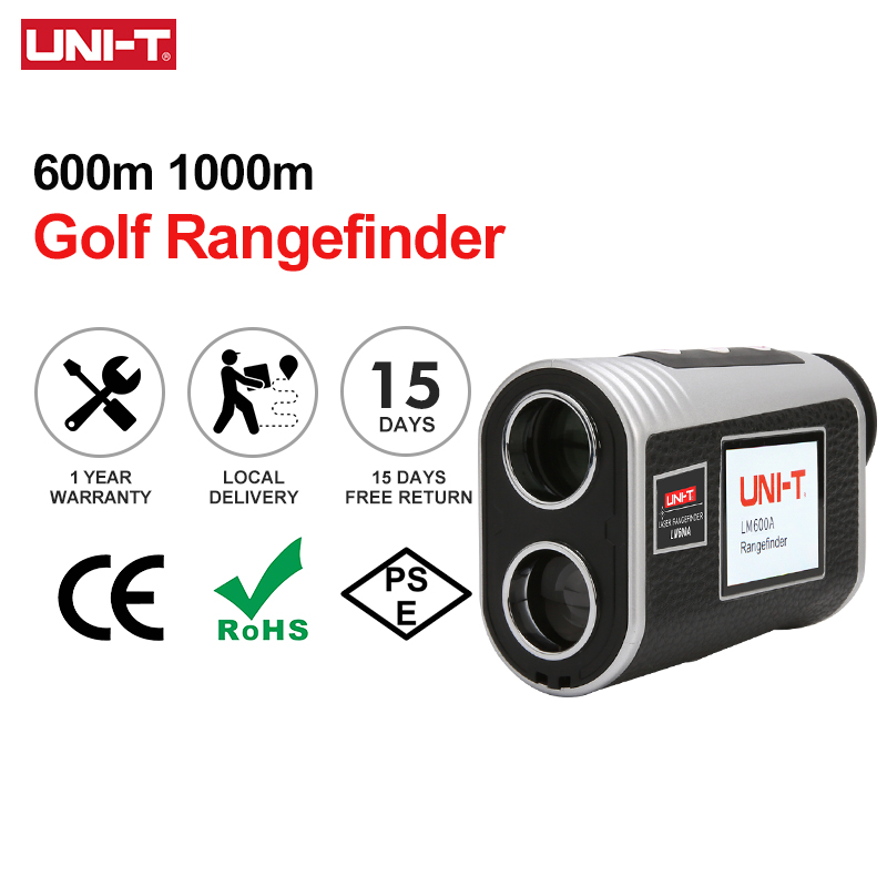 Rangefinder Laser Hunting - 傾斜調整付きユニTゴルフ距離計、狩猟用レーザー距離計、単眼鏡、LCDディスプレイ、600m、1000m、1500m