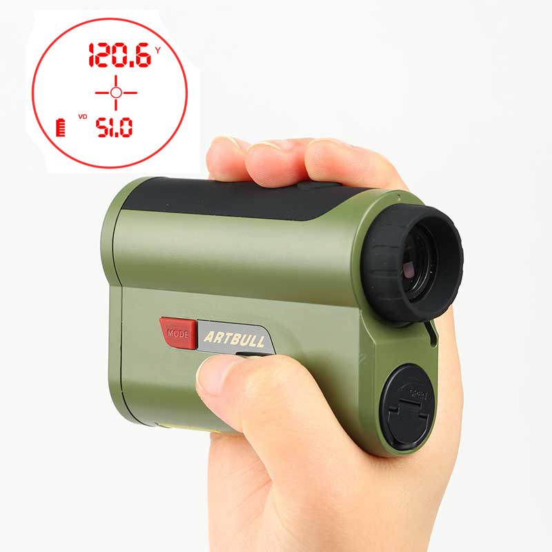 Rangefinder Laser Hunting - 7倍増幅OLED赤色ディスプレイレーザー距離計ハンティング距離計屋外2000 1400ヤード