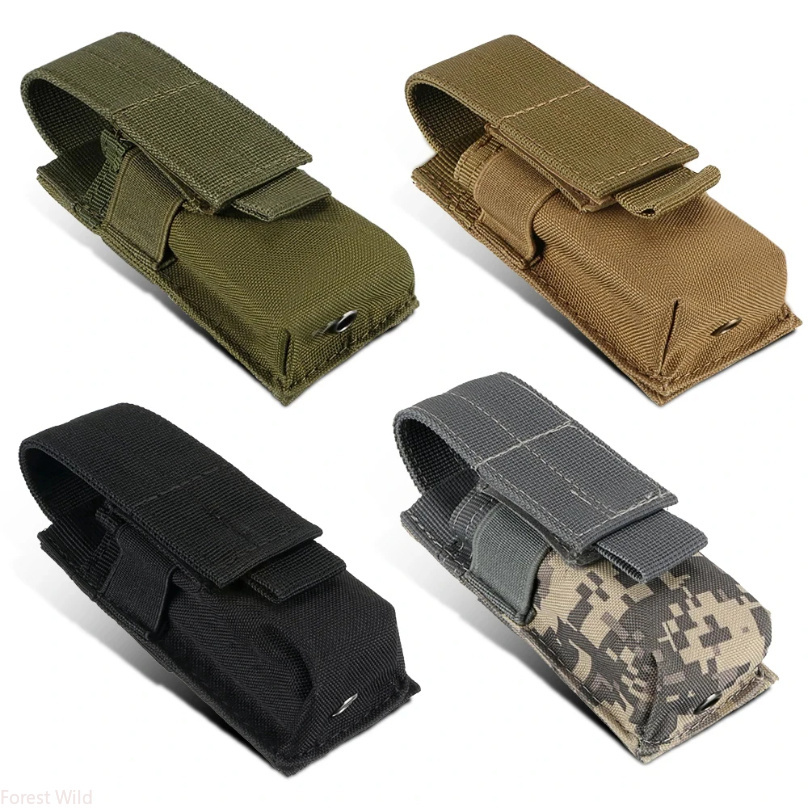 Outdoor Hunting Gear Storage - 戦術マガジンポーチシングルピストルマグバッグモール懐中電灯トーチホルダーケース屋外狩猟ナイフホルスターギアセット