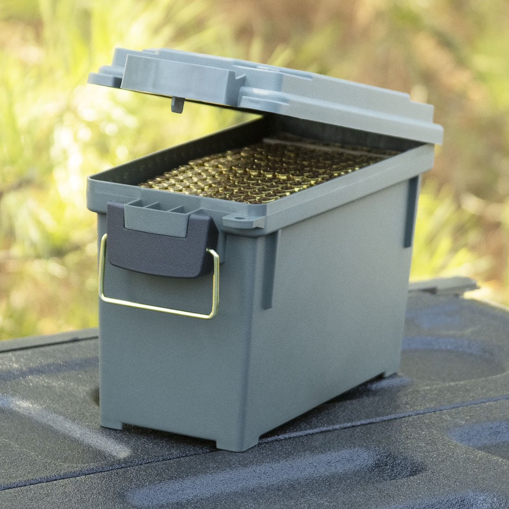 Outdoor Hunting Gear Storage - 軍用弾薬箱 プラスチック製収納容器 ハンドル付き 耐水性 タクティカルギアケース アウトドアハンティング