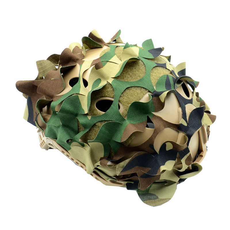 3DタクティカルFASTヘルメットカバー ナイロン製ドロース - Hunting Outdoor Decor のレビューと価格