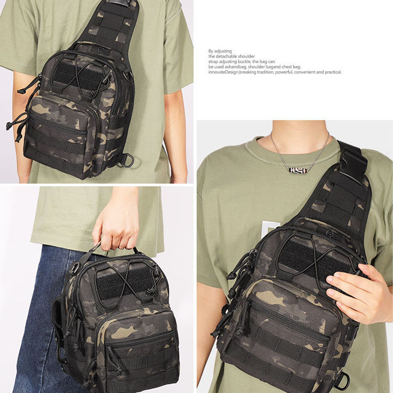 多用途タクティカルチェストバッグ メンズ アウトドア EDC - Hunting Outdoor Day のレビューと価格