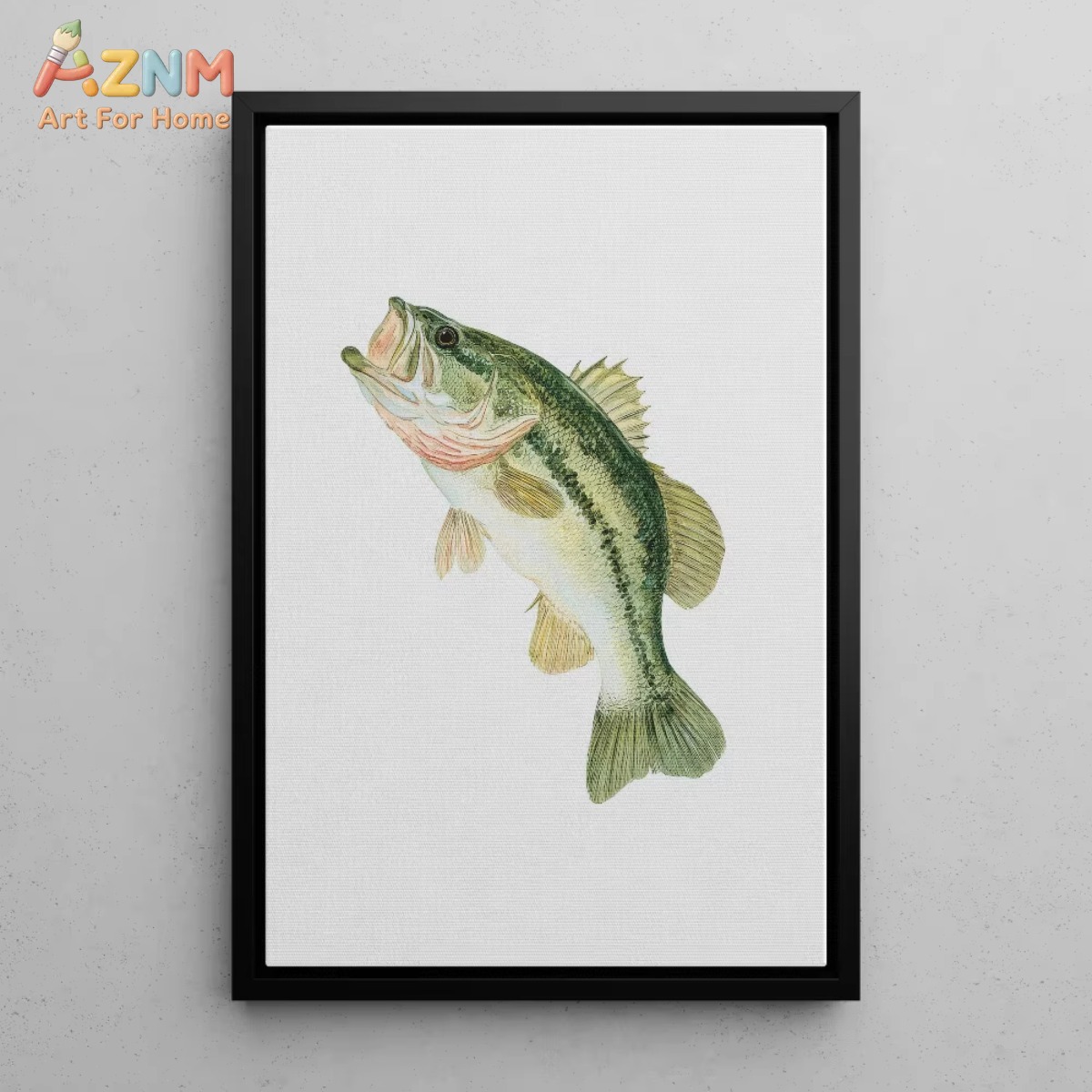 AZNM 水彩画狩猟と釣りアートポスターキャンバスプリントマ - Hunting Outdoor Decor のレビューと価格