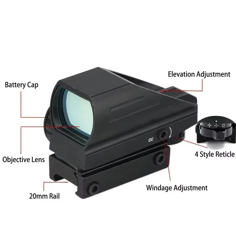 戦術 HD103 レッドグリーンドット 4 レチクル光学照準 - Outdoor Hunting Range のレビューと価格