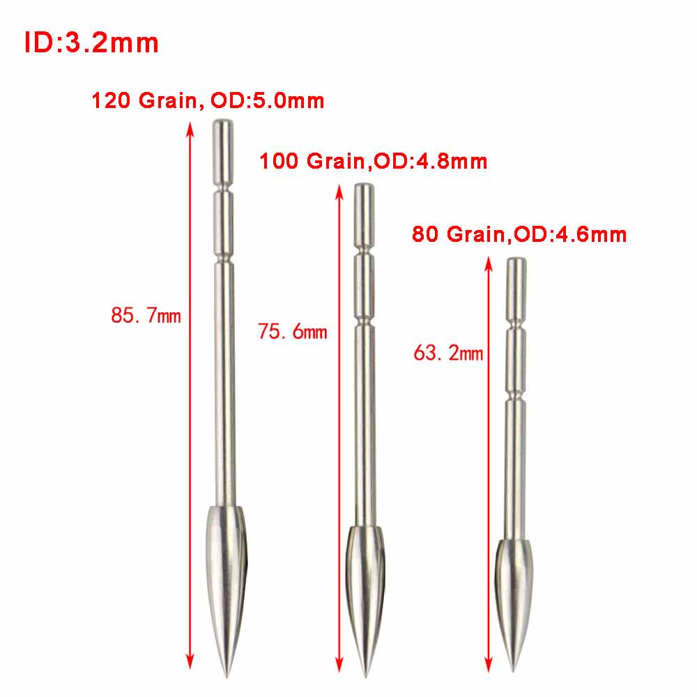 ステンレス鋼のナローチップ,ターゲットポイント,狩猟用,80 - Arrow Carbon Shaft のレビューと価格