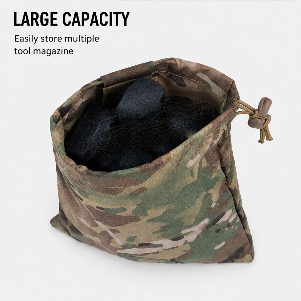 戦術的な MOLLE ダンプポーチ折りたたみ式マガジン回収バ - Outdoor Hunting Gear Storage のレビューと価格