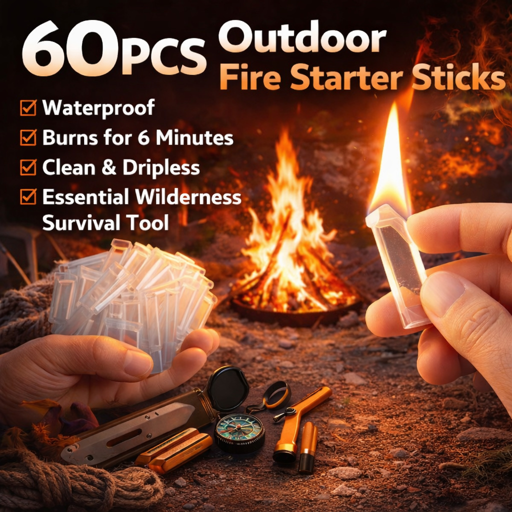 ファイヤースタータースティック 60本入り 透明 防水 長時 - Fire Starter Waterproof のレビューと価格
