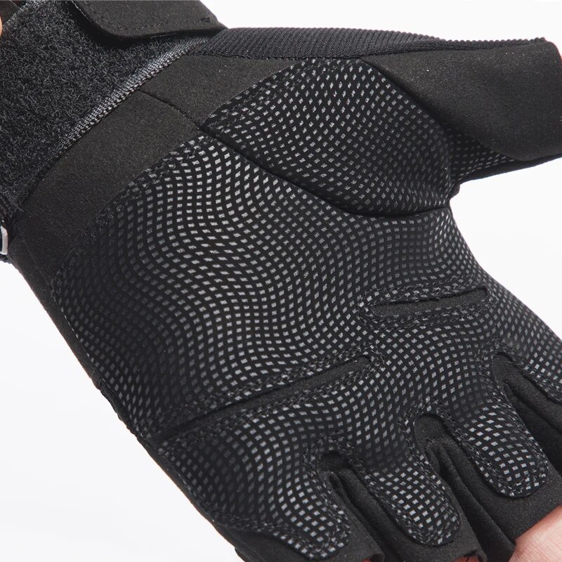 男性と女性のためのハーフフィンガー保護スポーツグローブ、屋外 - Outdoor Hunting Names のレビューと価格