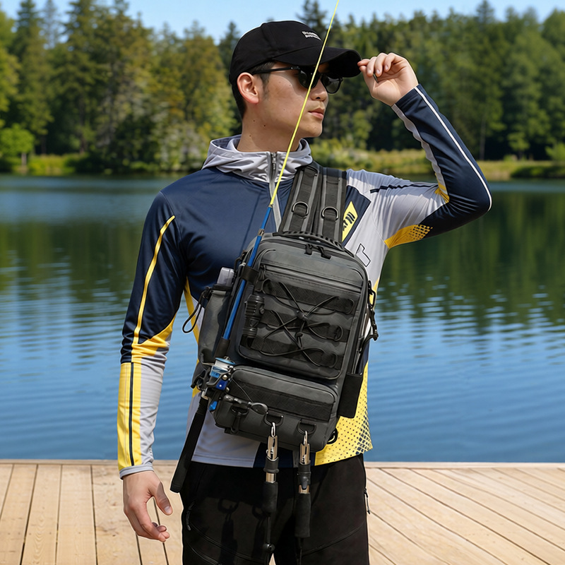 釣り道具バックパック収納バッグ男性用アウトドアショルダー釣り - Outdoor Hunting Gear Storage のレビューと価格