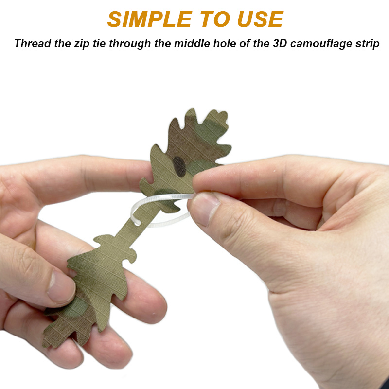 5 ピース/セット 3D 迷彩ストリップ戦術ペイントボール撮 - Ghillie Suit Woodland のレビューと価格