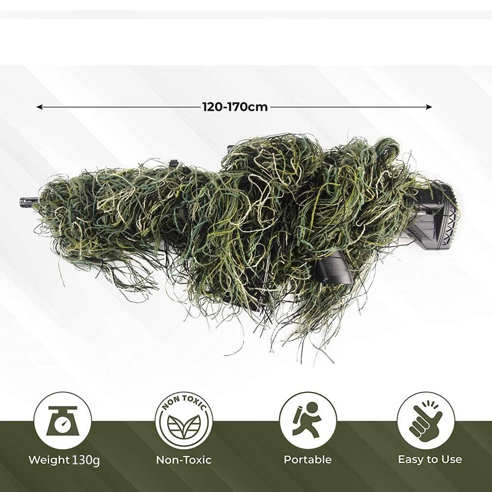 GUGULUZA 3D ライフルスナイパーギリーカバー 狩猟 - Ghillie Suit Woodland のレビューと価格