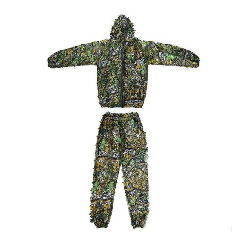 3D 狩猟服スナイパーエアガン迷彩ギリースーツ軍服男性女性子 - Ghillie Suit Woodland のレビューと価格
