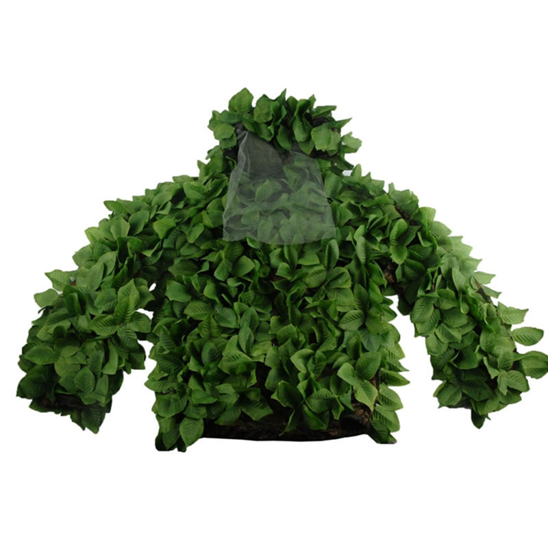 べたつかない花、バイオニックカモフラージュの葉、緑の葉、耐摩 - Ghillie Suit Woodland のレビューと価格