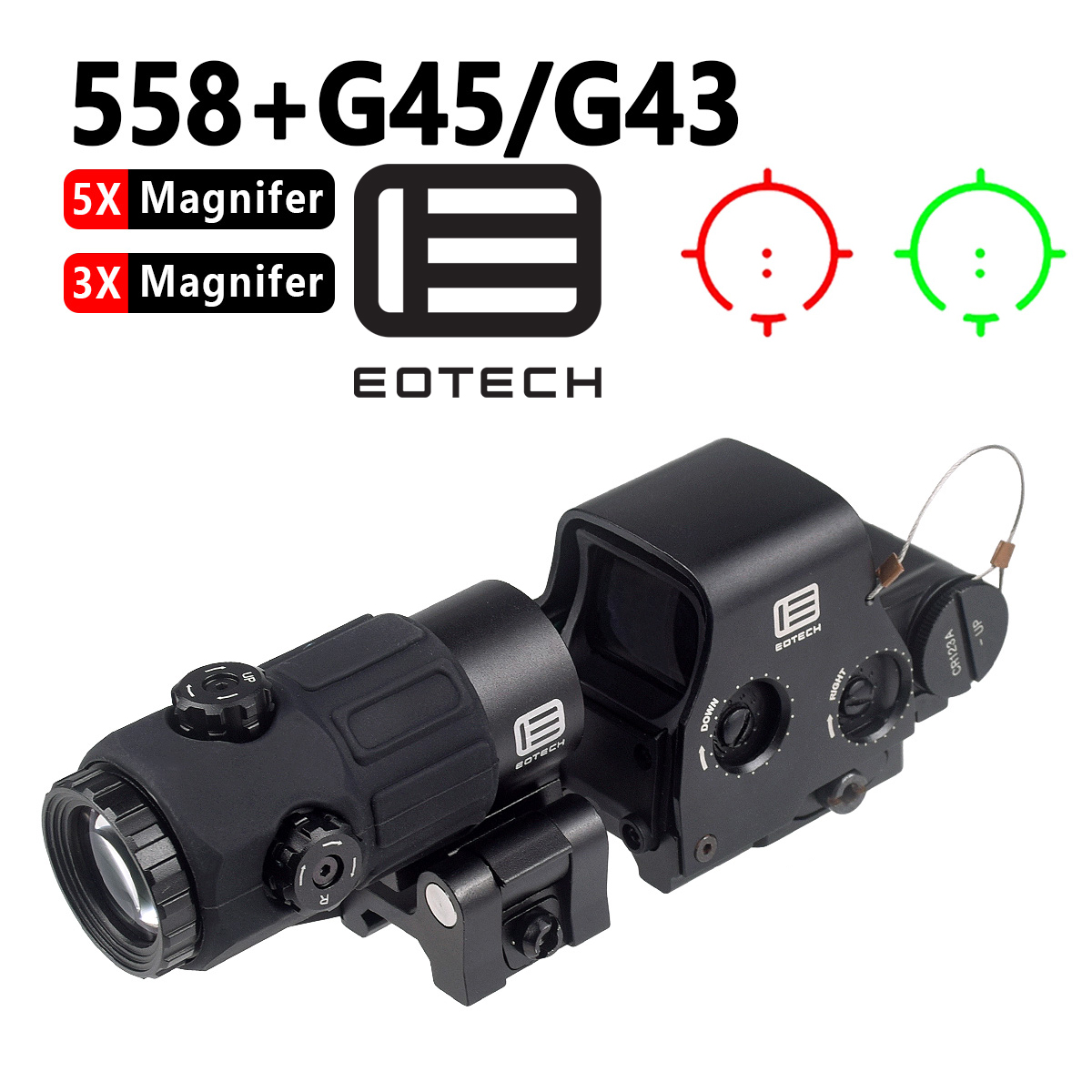 EOTECH G43 G33 G45 3倍 5倍 マグニファ - Outdoor Hunting Range のレビューと価格
