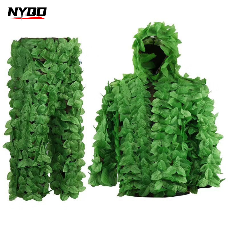3Dリーフギリースーツ ハンティングカモフラージュ服 ウッド - Ghillie Suit Woodland のレビューと価格
