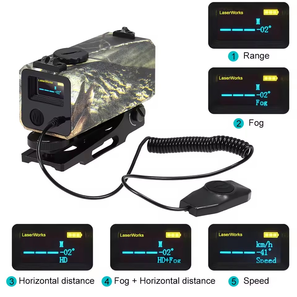 屋外狩猟用ミニレーザー自動距離計,リアルタイム表示,距離速度 - Rangefinder Laser Hunting のレビューと価格