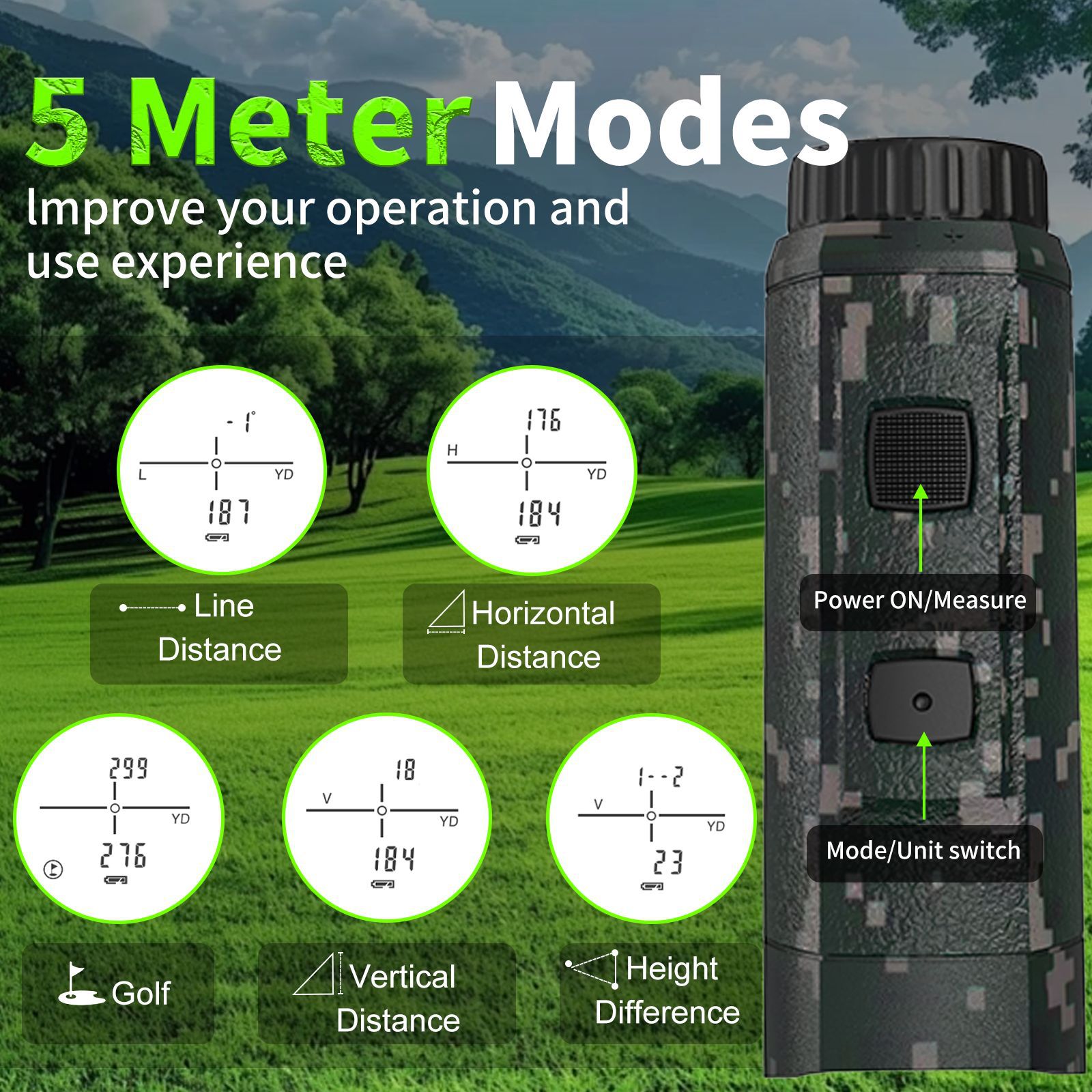 迷彩望遠鏡レンジファインダー狩猟用1000m長距離レーザー測 - Rangefinder Laser Hunting のレビューと価格