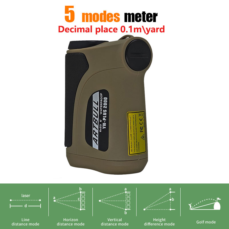 2000m長距離レーザー距離計単眼鏡屋外距離計ゴルフハンティ - Rangefinder Laser Hunting のレビューと価格