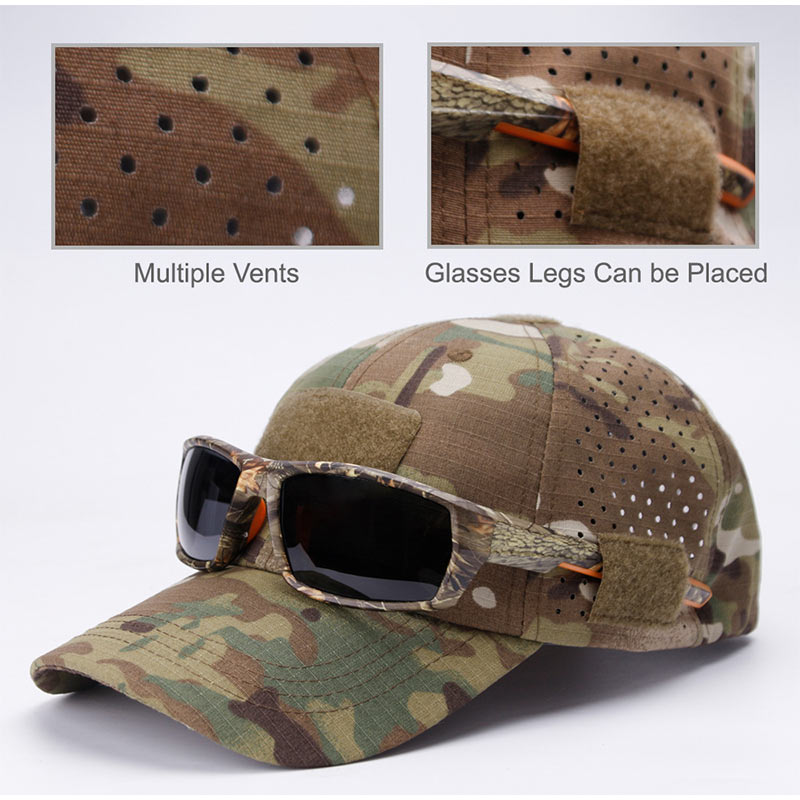 屋外通気性迷彩野球帽日焼け防止帽子狩猟ハイキングキャンプ用速 - Hunting Outdoor Decor のレビューと価格
