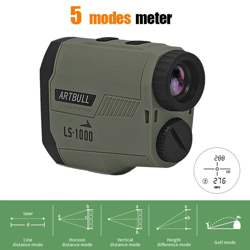 ARTBULL レーザー距離計狩猟屋外 1200 メートル  - Rangefinder Laser Hunting のレビューと価格