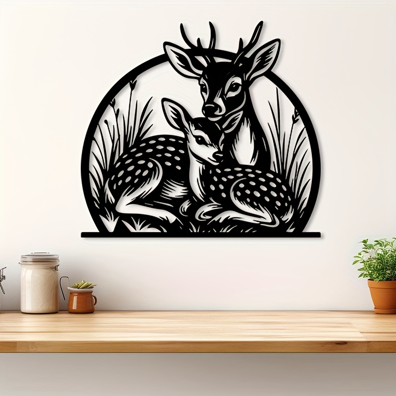ブランド「ラスティック・アイアン・ディア・ウォールアート」3 - Hunting Outdoor Decor のレビューと価格