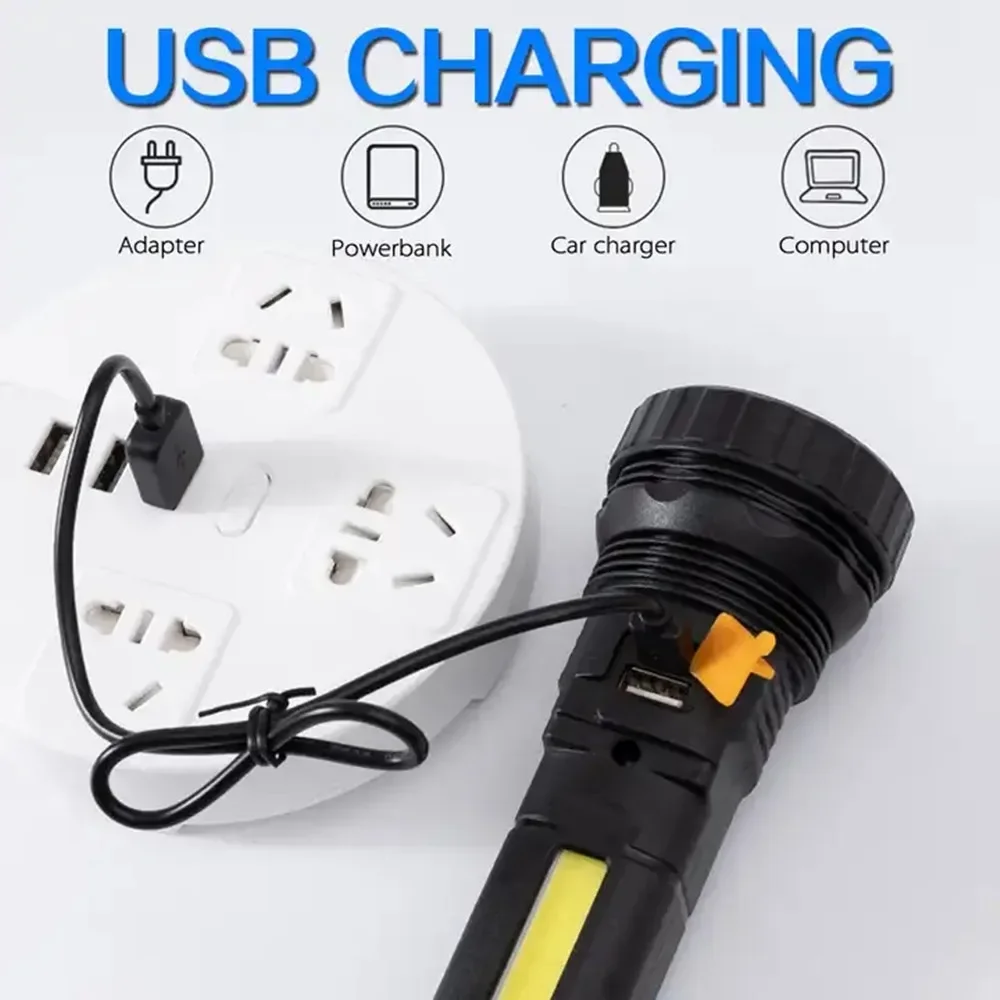 1PC 多機能ソーラー LED 懐中電灯屋外長距離トーチ緊急 - Outdoor Hunting Range のレビューと価格