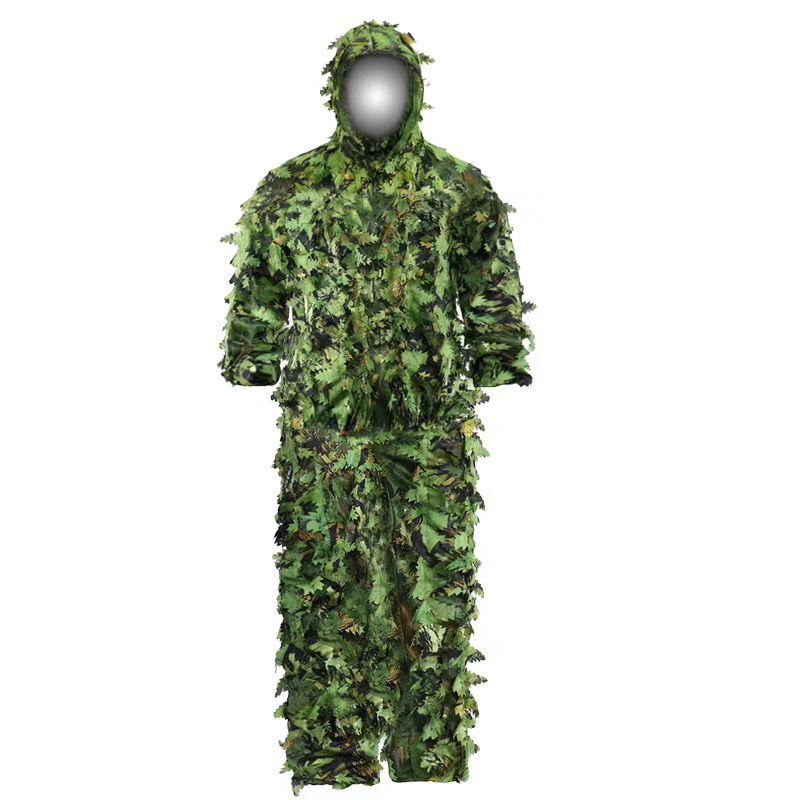 庭と狩猟のためのカモフラージュと花のエキゾチックな衣装,新し - Ghillie Suit Woodland のレビューと価格