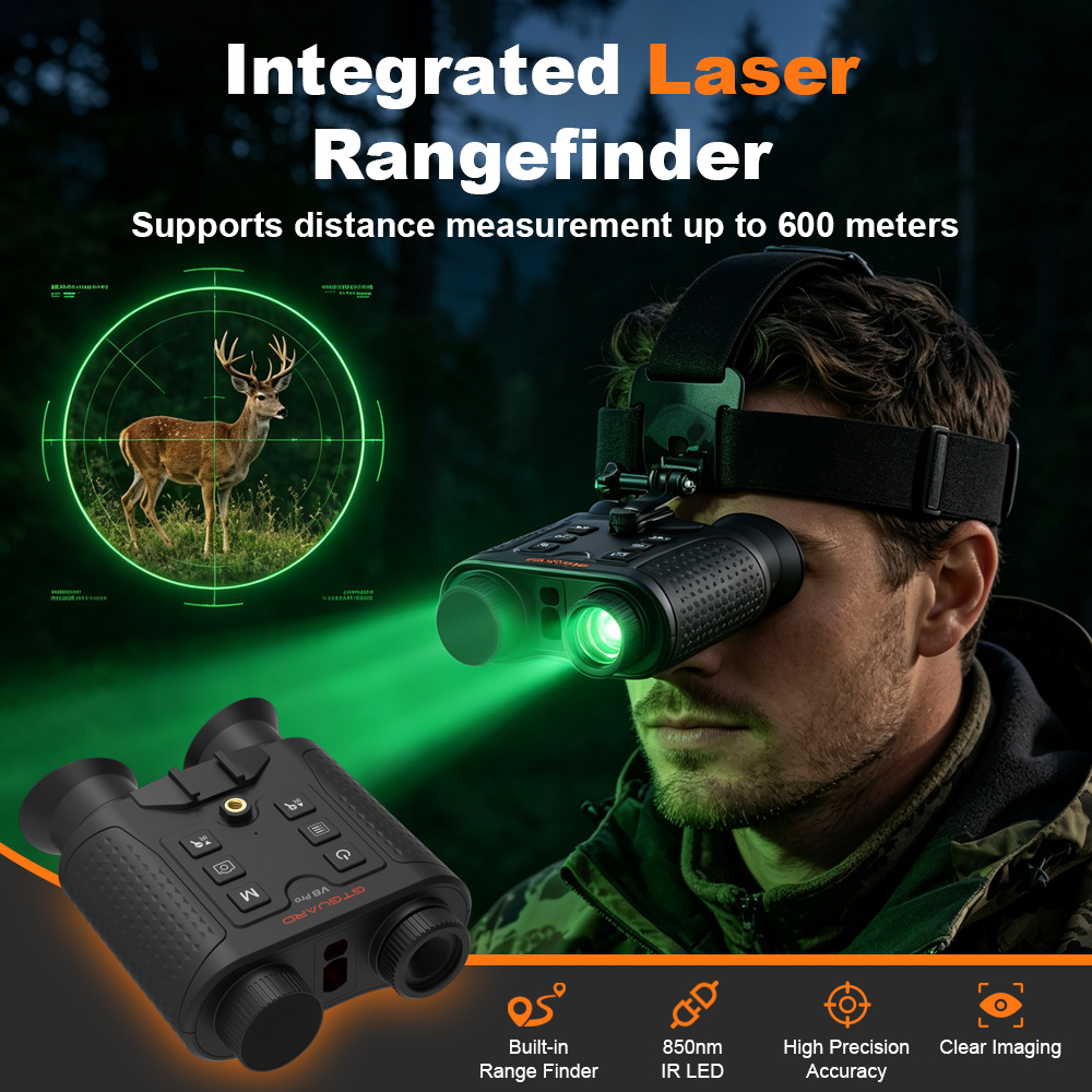 4Kナイトビジョン双眼鏡 8倍デジタルズーム 赤外線ナイトビ - Hunting Outdoor Day のレビューと価格