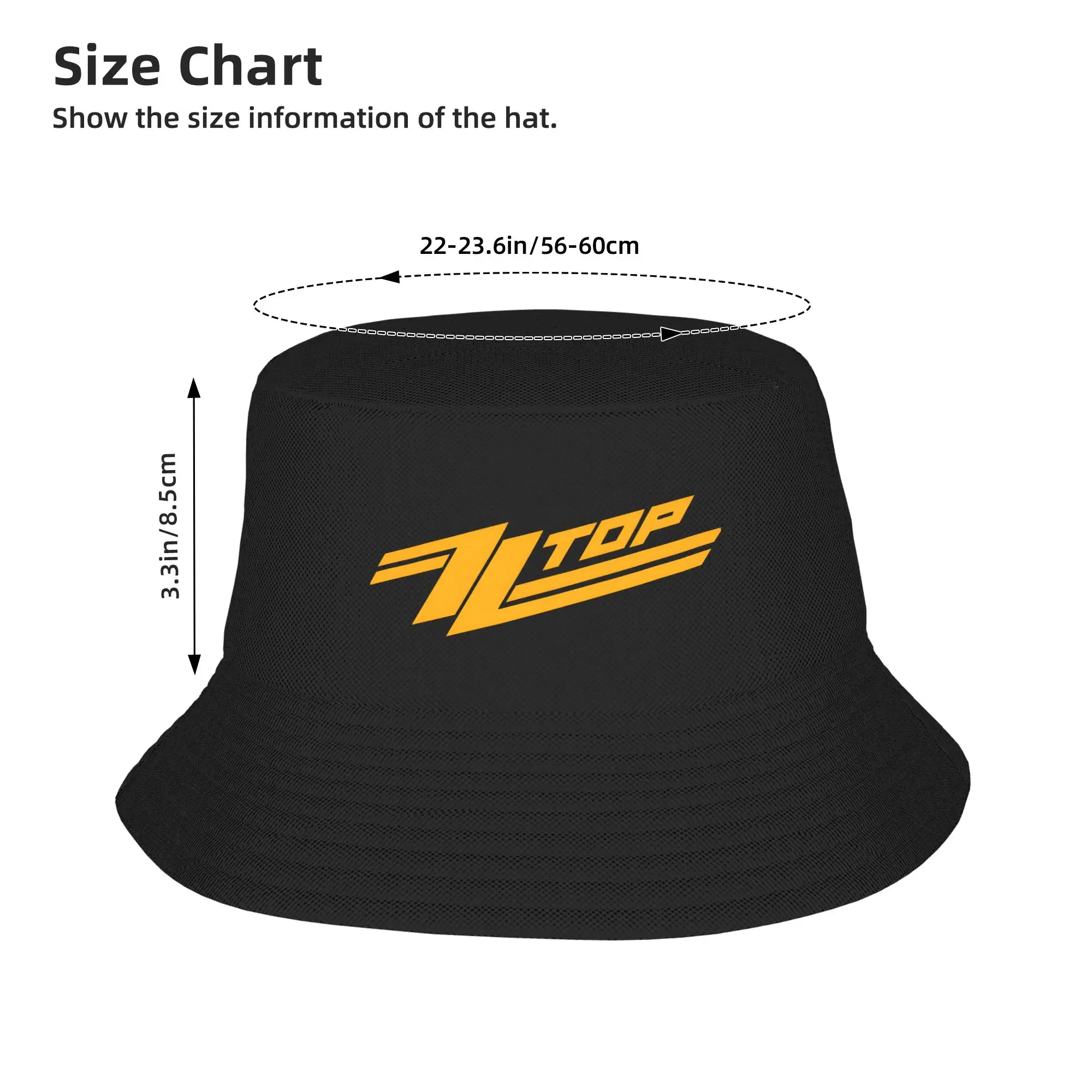 新しい ZZ トップロゴバケットハットストリートスタイル漁師 - Hunting Outdoor Logos のレビューと価格